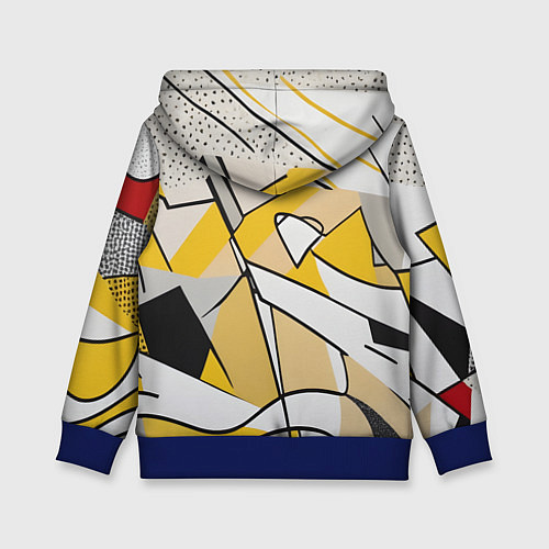 Детская толстовка Абстракция поп-арт геометрия / 3D-Синий – фото 2