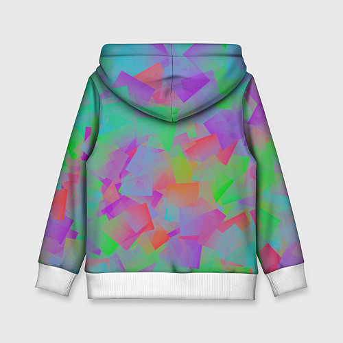 Детская толстовка Разноцветные слайды - абстракция / 3D-Белый – фото 2