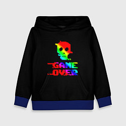 Толстовка-худи детская Game over gradient, цвет: 3D-синий