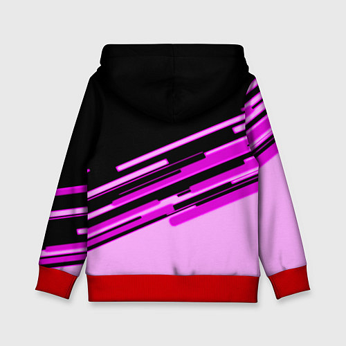 Детская толстовка Tekken pink line / 3D-Красный – фото 2