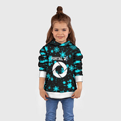 Толстовка-худи детская Portal winter, цвет: 3D-белый — фото 2
