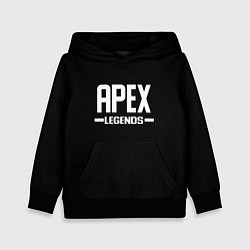 Толстовка-худи детская Apex legends logo white, цвет: 3D-черный