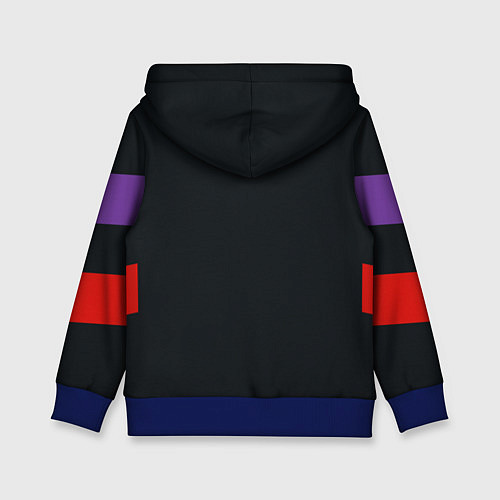 Детская толстовка Ретро текстура 90-х спортивная / 3D-Синий – фото 2