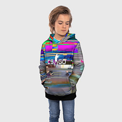 Толстовка-худи детская CSGO текстура скин, цвет: 3D-черный — фото 2