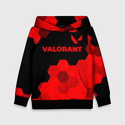 Детская толстовка Valorant - red gradient посередине