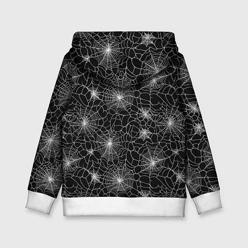 Детская толстовка Паутина - паттерн / 3D-Белый – фото 2