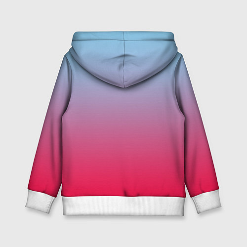 Детская толстовка Неоновый цветной градиент / 3D-Белый – фото 2