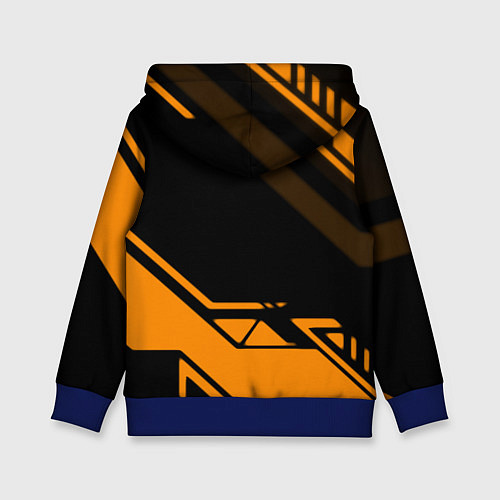 Детская толстовка Serious Sam geometry / 3D-Синий – фото 2