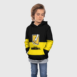 Толстовка-худи детская Rainbow six logo game, цвет: 3D-меланж — фото 2