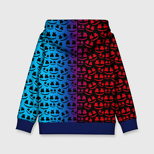 Детская толстовка Marshmello gradient / 3D-Синий – фото 2