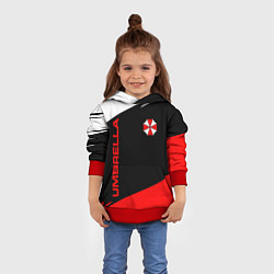 Толстовка-худи детская Umbrella corporation - resident evil, цвет: 3D-красный — фото 2