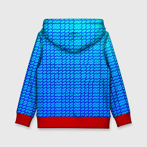Детская толстовка Имперская Россия текстура полосы / 3D-Красный – фото 2