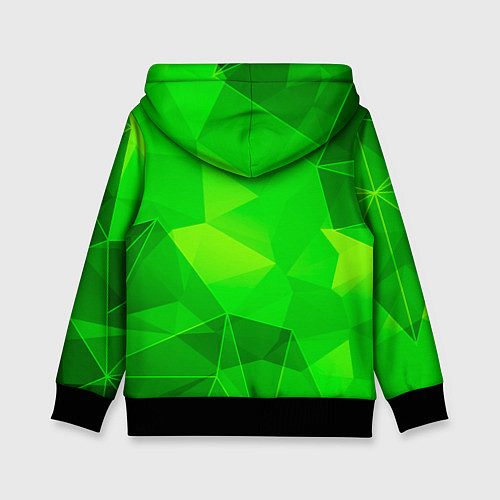 Детская толстовка Seventeen green poly / 3D-Черный – фото 2