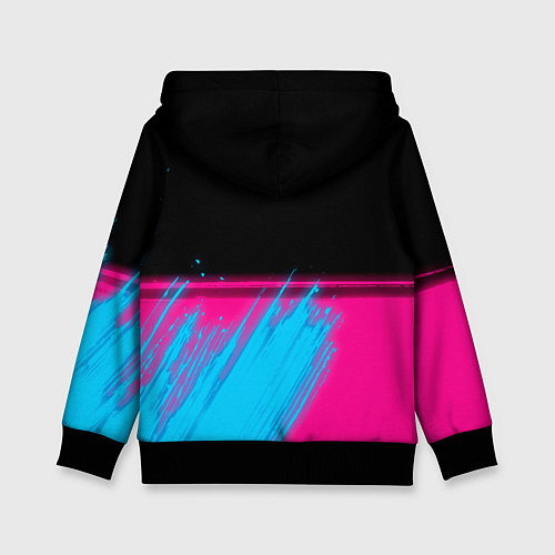 Детская толстовка Stumble Guys - neon gradient посередине / 3D-Черный – фото 2