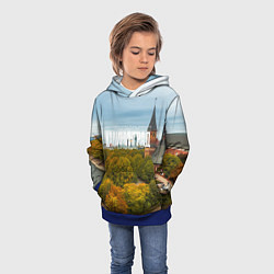 Толстовка-худи детская Калининград янтарная столица, цвет: 3D-синий — фото 2
