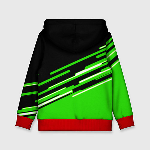 Детская толстовка PUBG line geometry / 3D-Красный – фото 2