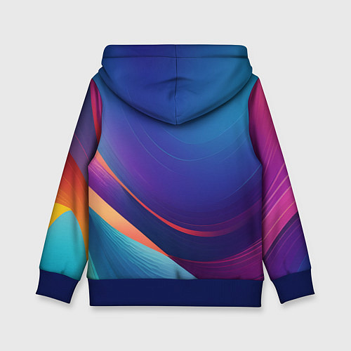 Детская толстовка Красивый градиент абстракция / 3D-Синий – фото 2