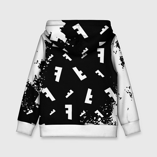 Детская толстовка FC6 logo pattern / 3D-Белый – фото 2