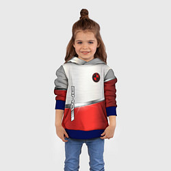 Толстовка-худи детская BMW metal carbon steel, цвет: 3D-синий — фото 2