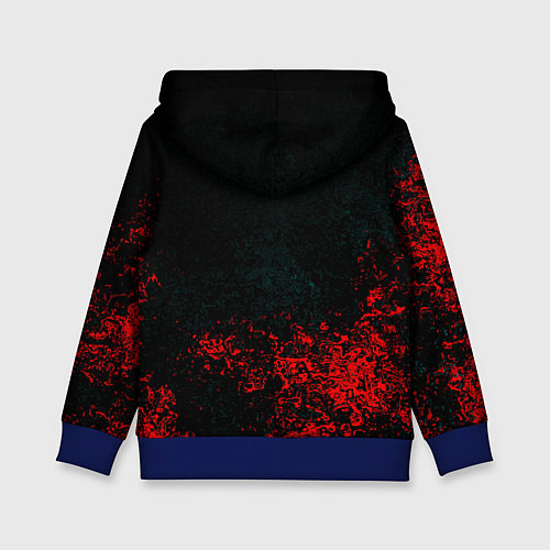Детская толстовка Biohazard брызги красок / 3D-Синий – фото 2
