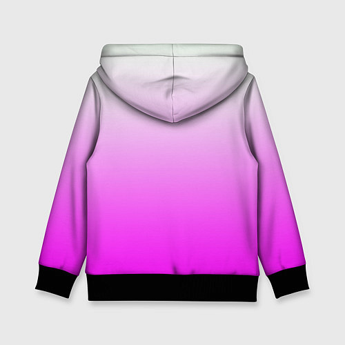 Детская толстовка Gradient color pink / 3D-Черный – фото 2