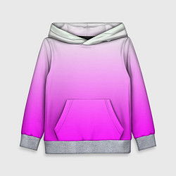 Толстовка-худи детская Gradient color pink, цвет: 3D-меланж