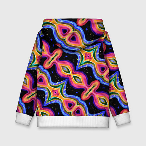 Детская толстовка Красочный психоделический узор / 3D-Белый – фото 2