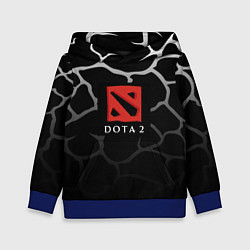 Толстовка-худи детская DOTA2 земля, цвет: 3D-синий