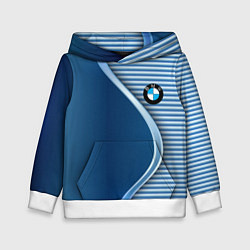 Толстовка-худи детская BMW текстура, цвет: 3D-белый