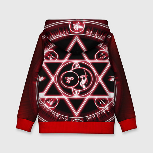 Детская толстовка Doom logo / 3D-Красный – фото 2