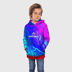 Толстовка-худи детская Warframe neon storm, цвет: 3D-красный — фото 2