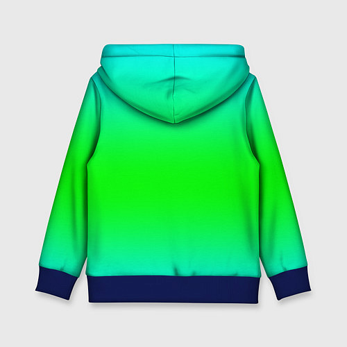 Детская толстовка Кислотный градиент текстура / 3D-Синий – фото 2