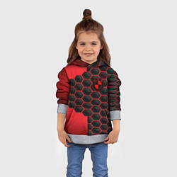 Толстовка-худи детская BMW abstract auto, цвет: 3D-меланж — фото 2