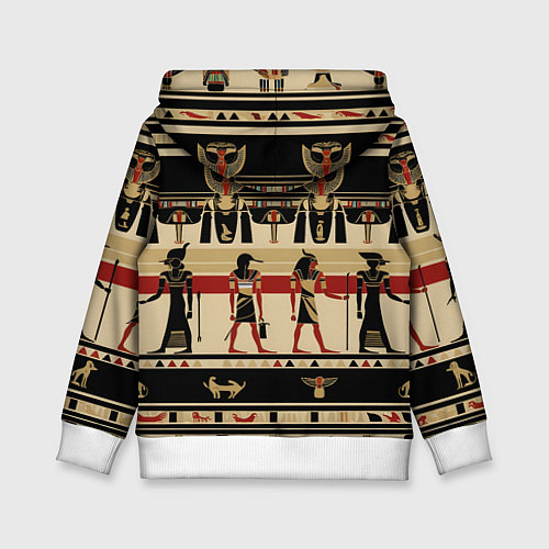 Детская толстовка Египет этника / 3D-Белый – фото 2