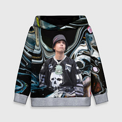 Толстовка-худи детская Slava Marlow music artist, цвет: 3D-меланж