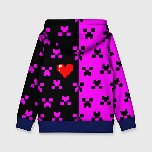 Детская толстовка Minecraft love game / 3D-Синий – фото 2