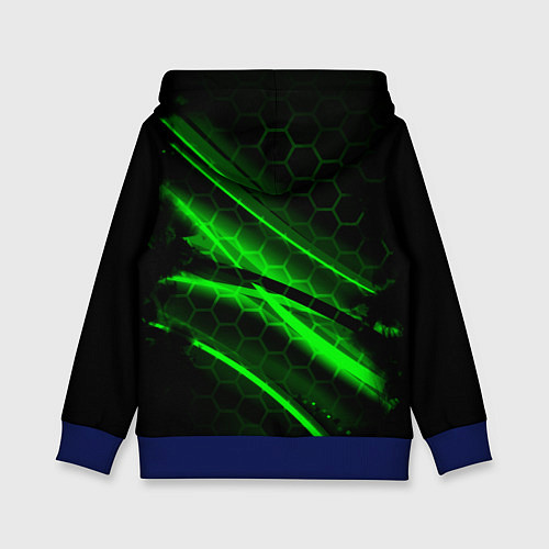 Детская толстовка Starcraft 2 кислотные соты линии / 3D-Синий – фото 2