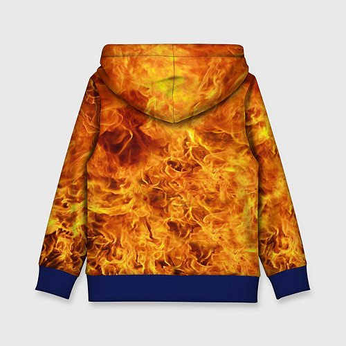 Детская толстовка Весь в огне / 3D-Синий – фото 2