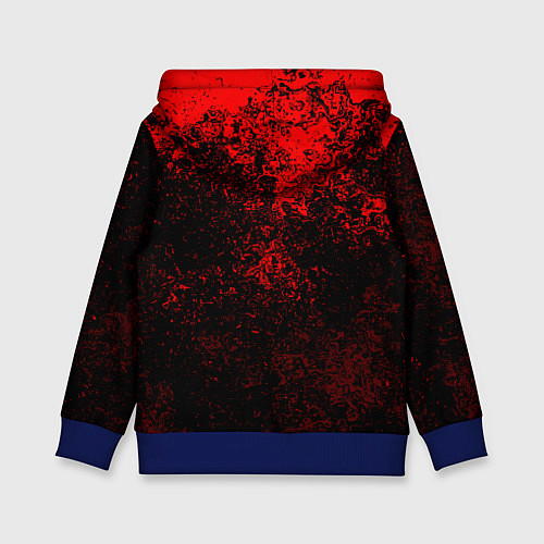 Детская толстовка Half life красные краски / 3D-Синий – фото 2