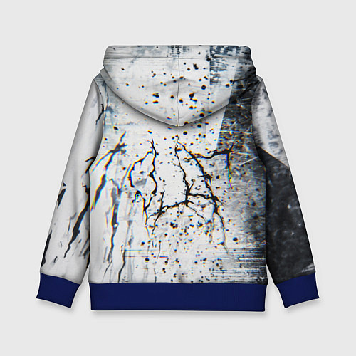 Детская толстовка Silenthill текстура глитч / 3D-Синий – фото 2