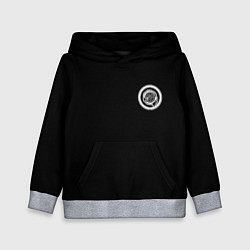 Толстовка-худи детская Chrysler logo white, цвет: 3D-меланж