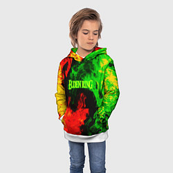 Толстовка-худи детская Elden ring в огне рпг, цвет: 3D-белый — фото 2