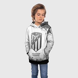 Толстовка-худи детская Atletico Madrid - white gradient, цвет: 3D-черный — фото 2