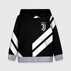 Толстовка-худи детская Juventus line white, цвет: 3D-меланж