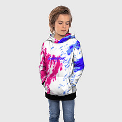 Толстовка-худи детская Cyberpunk 2077 неоновые краски, цвет: 3D-черный — фото 2