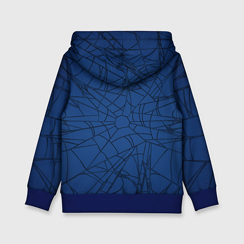 Детская толстовка Spider-man with a spider web / 3D-Синий – фото 2