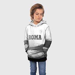 Толстовка-худи детская Roma - white gradient посередине, цвет: 3D-черный — фото 2