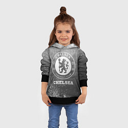 Толстовка-худи детская Chelsea - grey gradient, цвет: 3D-черный — фото 2