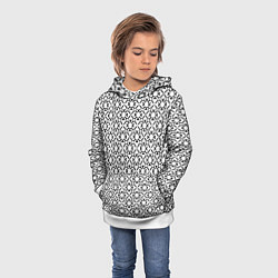 Толстовка-худи детская Удачный клевер, цвет: 3D-белый — фото 2