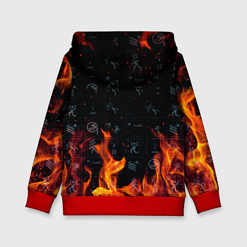 Детская толстовка Half life fere steel / 3D-Красный – фото 2